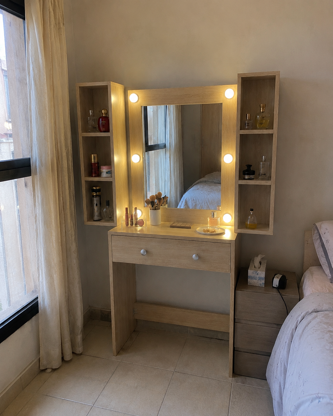 coiffeuse avec miroir